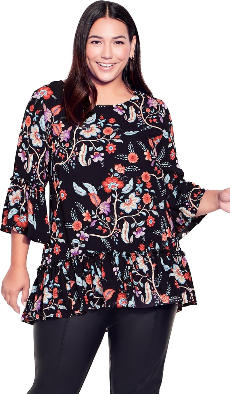 Avenue Women's Estella Print Top - Image 1